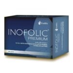A dietary supplement containing a combination of myo-inositol and folic acid, designed to support hormonal balance, improve ovarian function, and aid fertility in women. Ideal for those trying to conceive or regulating menstrual cycles.