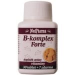 Medpharma B-Complex Forte Tbl. 37 – a dietary supplement providing a high dose of B vitamins to support energy levels, metabolism, and nervous system health.