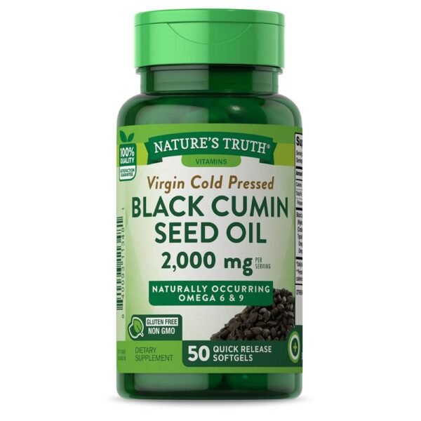 dietary supplement-NATURES TRUTH Black Seed Oil , 50,promotes lipid metabolism-NATURES TRUTH Black Seed Oil , 50,weight loss-NATURES TRUTH Black Seed Oil , 50,control appetite-NATURES TRUTH Black Seed Oil , 50