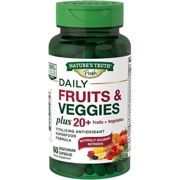 dietary supplement-NATURE'S TRUTH Super Fruits & Veggies, 60,promotes lipid metabolism-NATURE'S TRUTH Super Fruits & Veggies, 60,weight loss-NATURE'S TRUTH Super Fruits & Veggies, 60,control appetite-NATURE'S TRUTH Super Fruits & Veggies, 60