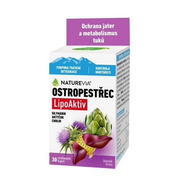Naturevia Milk Thistle LipoAktiv 30 Capsules is a dietary supplement that combines milk thistle extract with liposomal technology for enhanced absorption. It supports liver health, detoxification, and helps protect liver cells from oxidative stress.