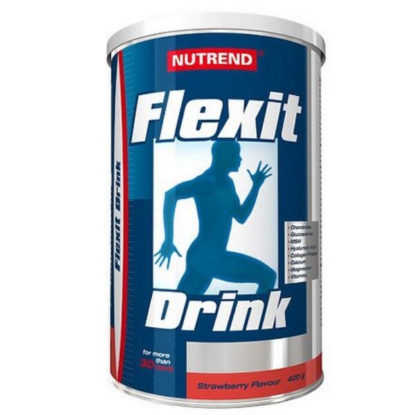 Nutrend Flexit Drink Strawberry is a dietary supplement designed to support joint health and mobility. It contains glucosamine, chondroitin, collagen, and other nutrients to promote healthy cartilage and reduce joint discomfort.