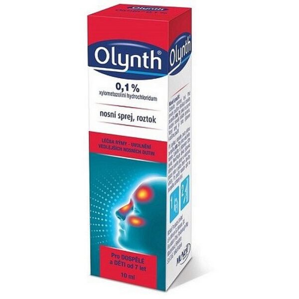 Olint nasal spray 1 mg/ ml, 10 ml solution for the treatment of rhinitis in adults and children over 7 years of age,Olint nosní sprej 1 mg / ml, roztok pro léčbu rinitidy u dospělých a dětí od 7 let 10 ml.