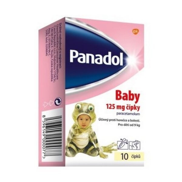 Panadol Baby suppositories contain paracetamol (also known as acetaminophen), which is a common pain reliever and fever reducer. These suppositories are specifically designed for infants and young children to provide effective relief from mild to moderate pain and reduce fever.