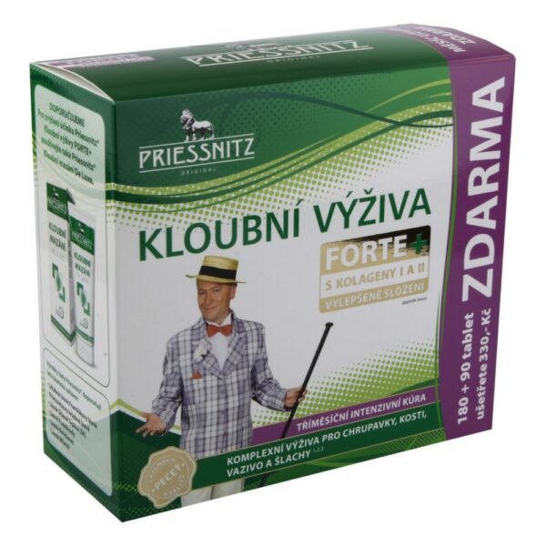 Priessnitz Joint Needs Forte Glucose+Collagen is a dietary supplement designed to support joint health. It combines glucosamine and collagen to help maintain cartilage, improve mobility, and reduce joint discomfort.