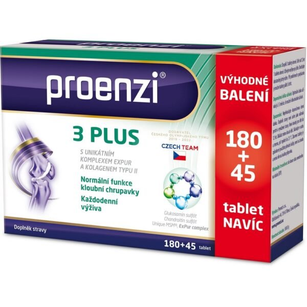 Proenzi 3 Plus is a dietary supplement designed to support joint health and mobility. It contains glucosamine, chondroitin, and MSM to help reduce joint discomfort and improve flexibility.