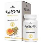 Reishia 800mg Extractum Capsule 120 – a dietary supplement containing 800mg of reishi mushroom extract per capsule, known for its immune-boosting and overall wellness benefits.