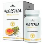 Reishia 800mg Extractum Capsule 60 – a dietary supplement containing 800mg of reishi mushroom extract per capsule, known for its immune-boosting, antioxidant, and overall health-promoting properties.