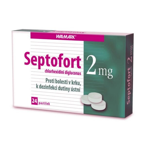 Septofort 2mg Lollipops (24 pcs) are used to relieve symptoms of sore throat and mouth irritation. They contain the active ingredient flurbiprofen, a nonsteroidal anti-inflammatory drug (NSAID), which helps reduce pain and inflammation in the throat.