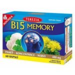 Terezia B15 Memory Capsules 60 – a supplement formulated with vitamin B15 (pangamic acid) and other natural ingredients to support cognitive function, memory, and overall brain health.