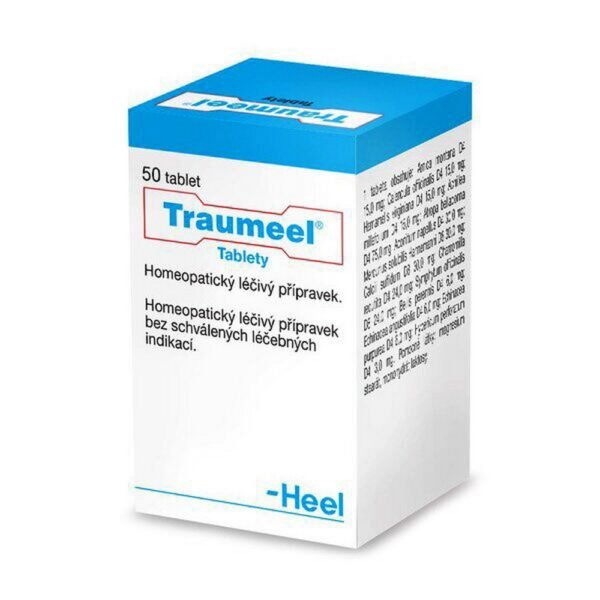 Traumeel is a homeopathic remedy used to relieve pain, inflammation, and swelling associated with muscle and joint injuries, bruises, and sprains. The tablets are typically taken sublingually, as directed by a healthcare provider, to promote healing and reduce discomfort.