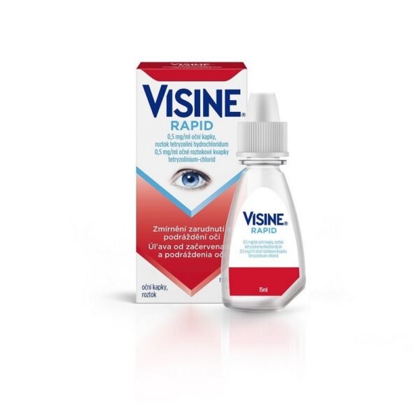 Visine Quick Eye Drops 15ml – an eye care product from the USA, designed to provide fast relief from eye irritation, redness, and dryness.