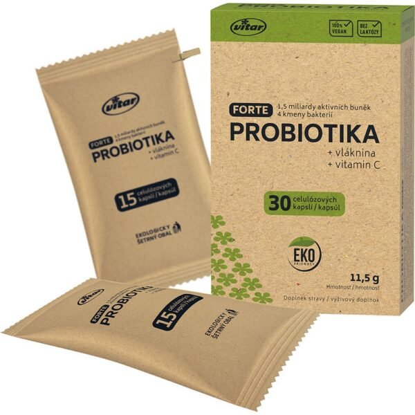 Vitar Probiotics Eco Cps. 30 – a dietary supplement containing probiotics to support gut health and overall digestion. Made with eco-friendly ingredients for a natural, balanced formula.