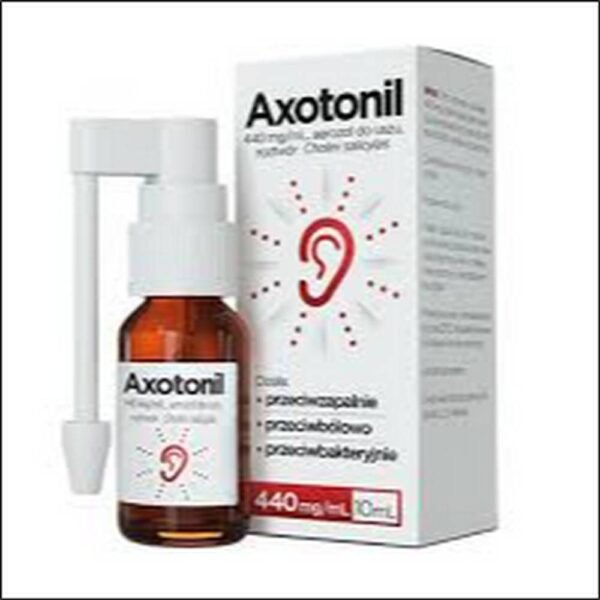 Ear inflammation - Axotonil, ear spray solution 440mg/ml, 10 ml