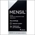 Erectile dysfunction - Mensil 25mg 4 tabl