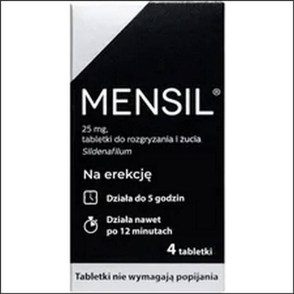 Erectile dysfunction - Mensil 25mg 4 tabl