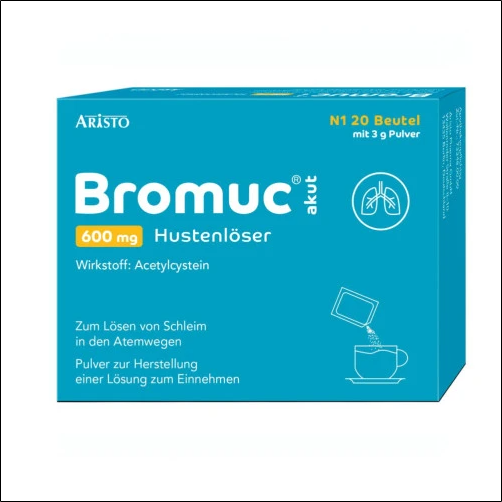 bromuc acute 600mg cough suppressant Pharma Bromuc acute 600mg