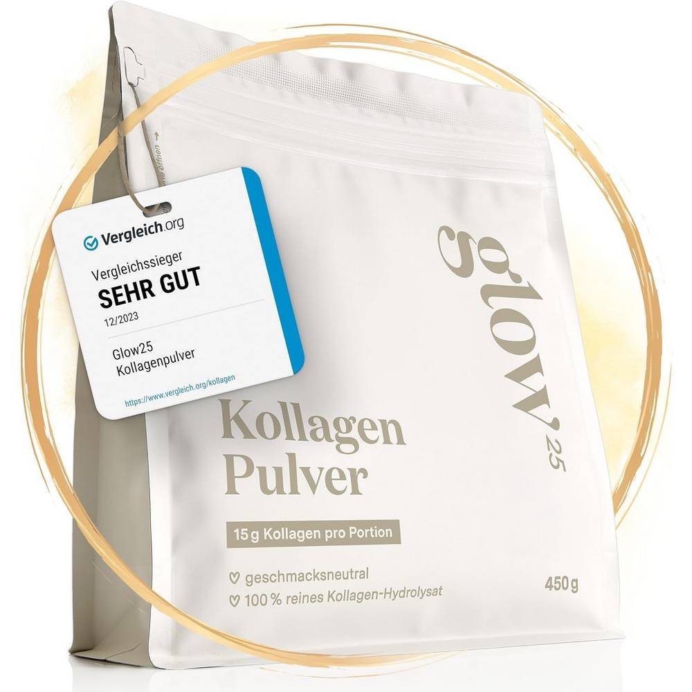 glow25® collagen pulver 450 g glow25® collagen powder 450g Glow Collagen Powder 450g