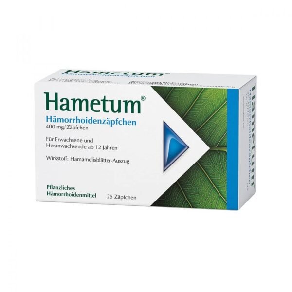 Hametum hemorrhoid suppositories 25