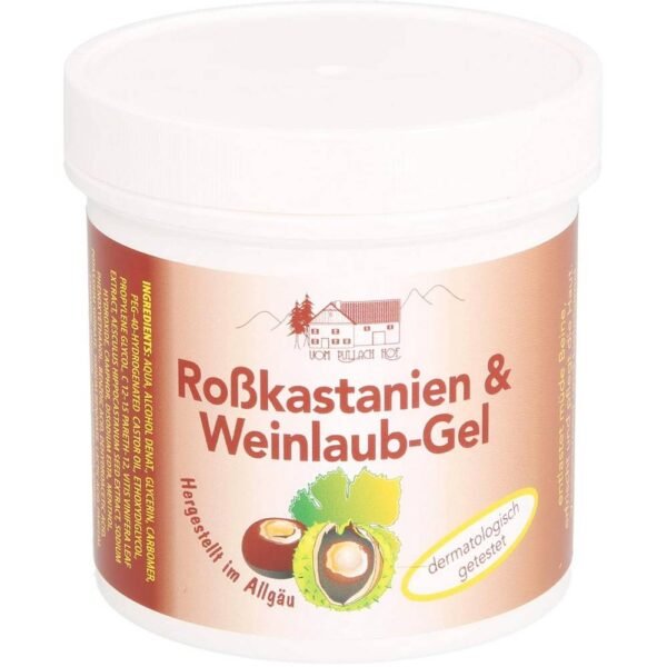 Varicose veins - Rosskastanien Weinlaub Gel,  Fatigue - Rosskastanien Weinlaub Gel